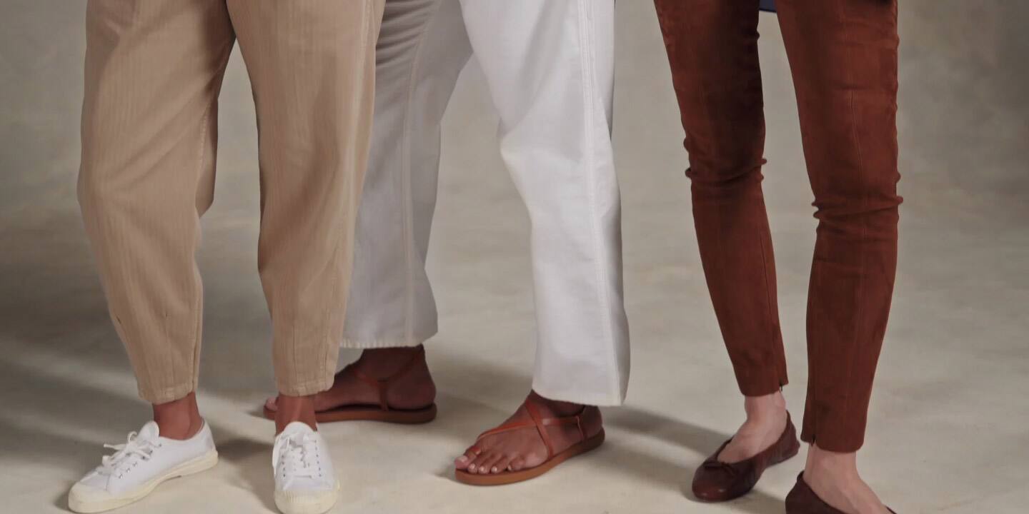 Video of women in Polo pants.